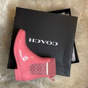 Coach rain booties